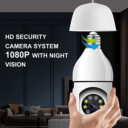 360 Degree Security Wireless Outdoor Wi-Fi Light Bulb Camera Shop