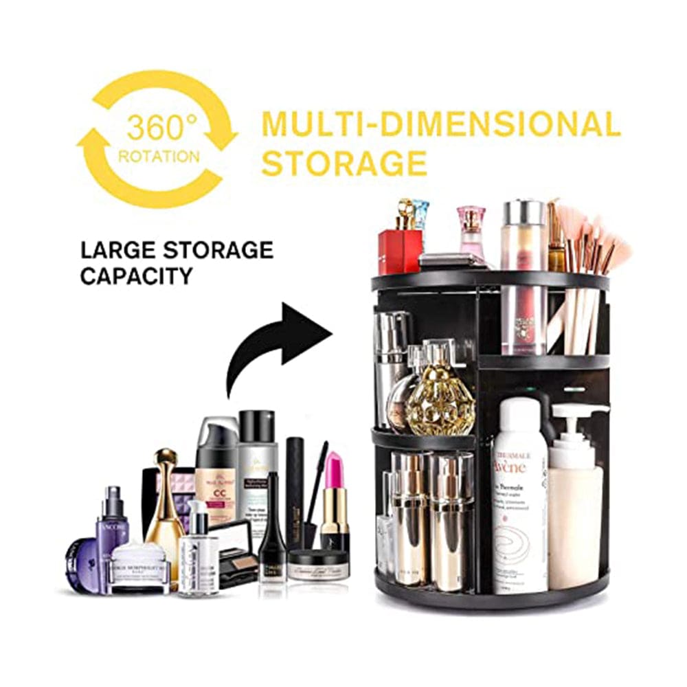360 Spinning Makeup Organizer Rotating Storage Shop