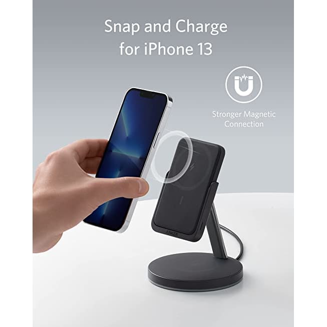 Anker Magnetic Wireless Charger 633 MagGo 2-in-1 Charging Station Detachable Portable Shop